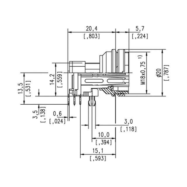 C091 51G008 250 2 Amphenol Tuchel Industrial  Conjuntos de conectores circulares
